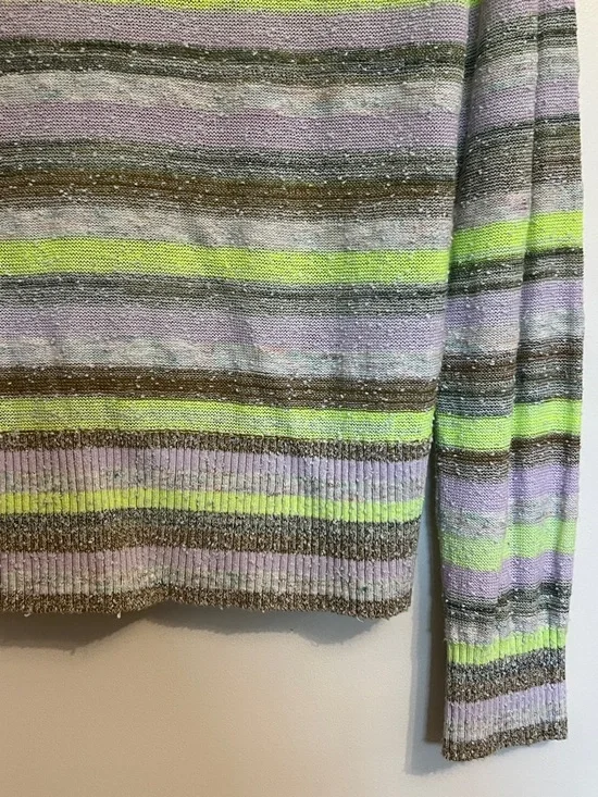 Anthropologie Pilcro Darby Stripe Summer Sweater Medium - Picture 5 of 13